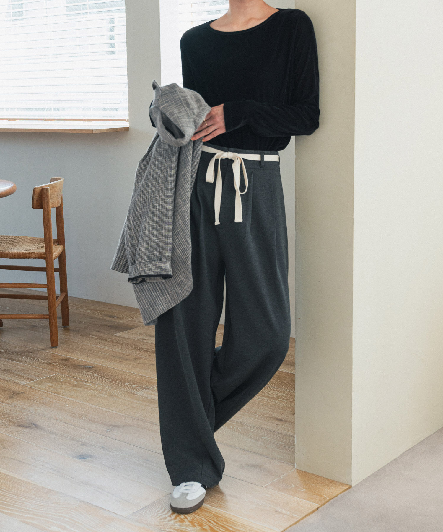 URBAN RESEARCH DOORS「ウエストリボンカットカーブパンツ」|その他|