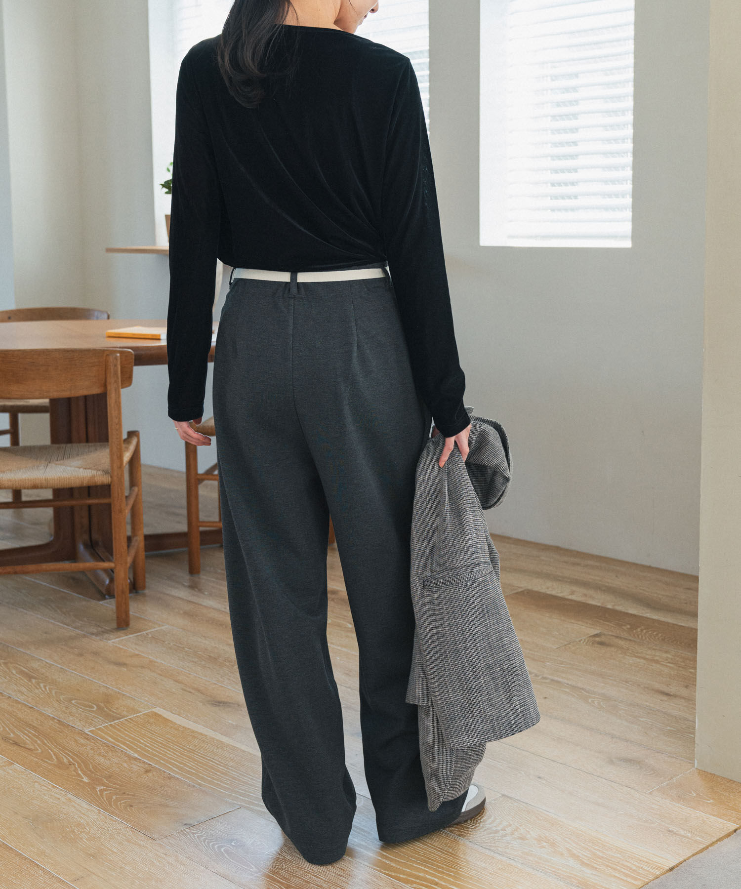 URBAN RESEARCH DOORS「ウエストリボンカットカーブパンツ」|その他|