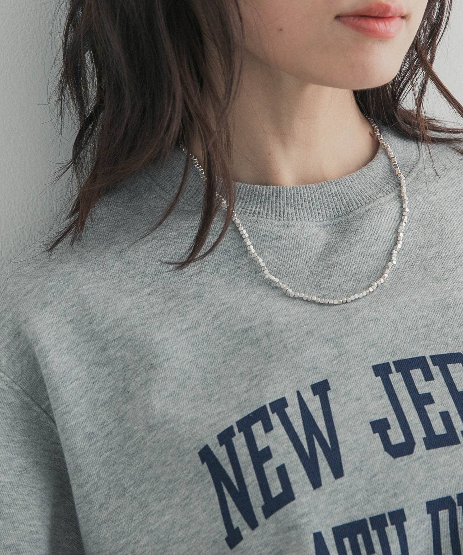 URBAN RESEARCH DOORS「ウォーンメッキビーズネックレス」|ネックレス|シルバー