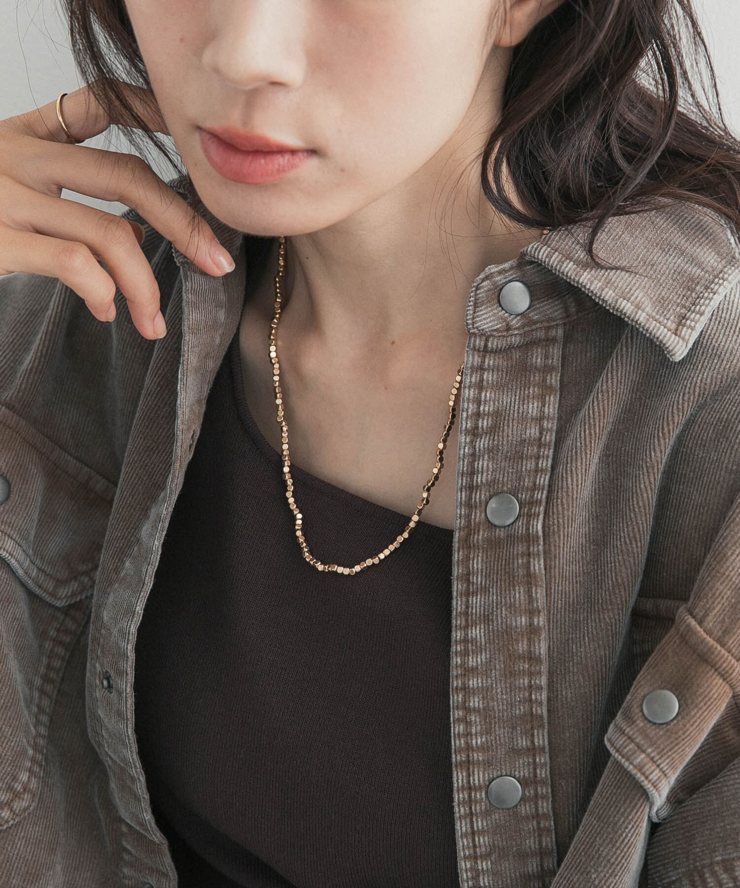 URBAN RESEARCH DOORS「ウォーンメッキビーズネックレス」|ネックレス|