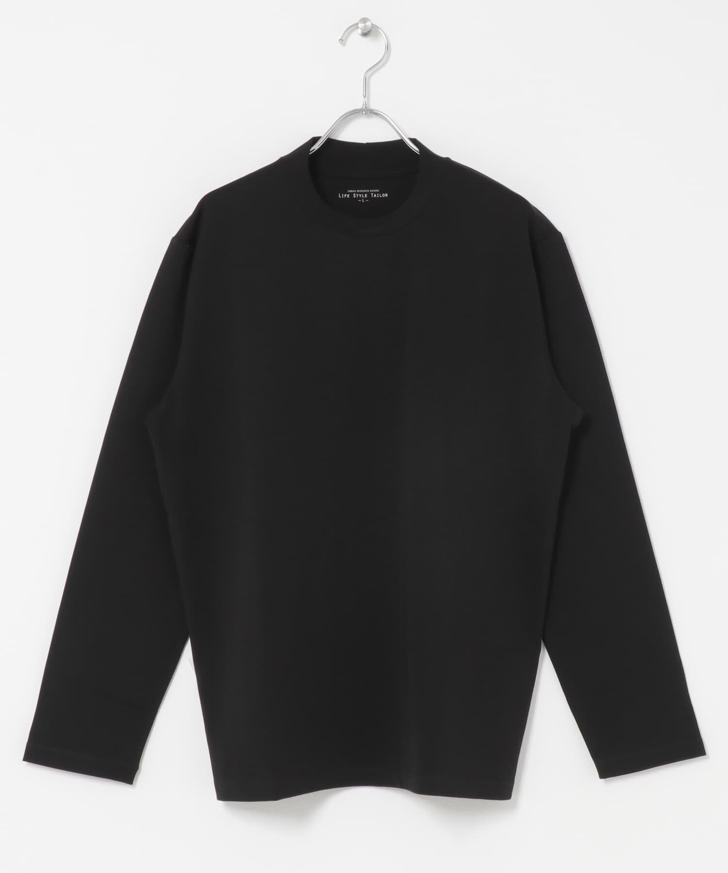 URBAN RESEARCH DOORS「LIFE STYLE TAILOR　ポンチ長袖ドレスTシャツ」|その他|ブラック