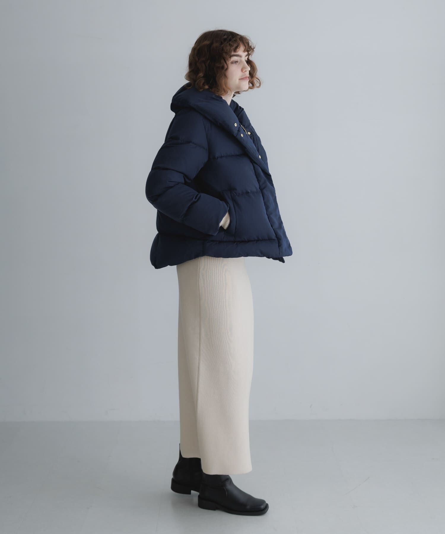 Sonny Label 「撥水ショールカラーミディダウンコート」|ダウン|