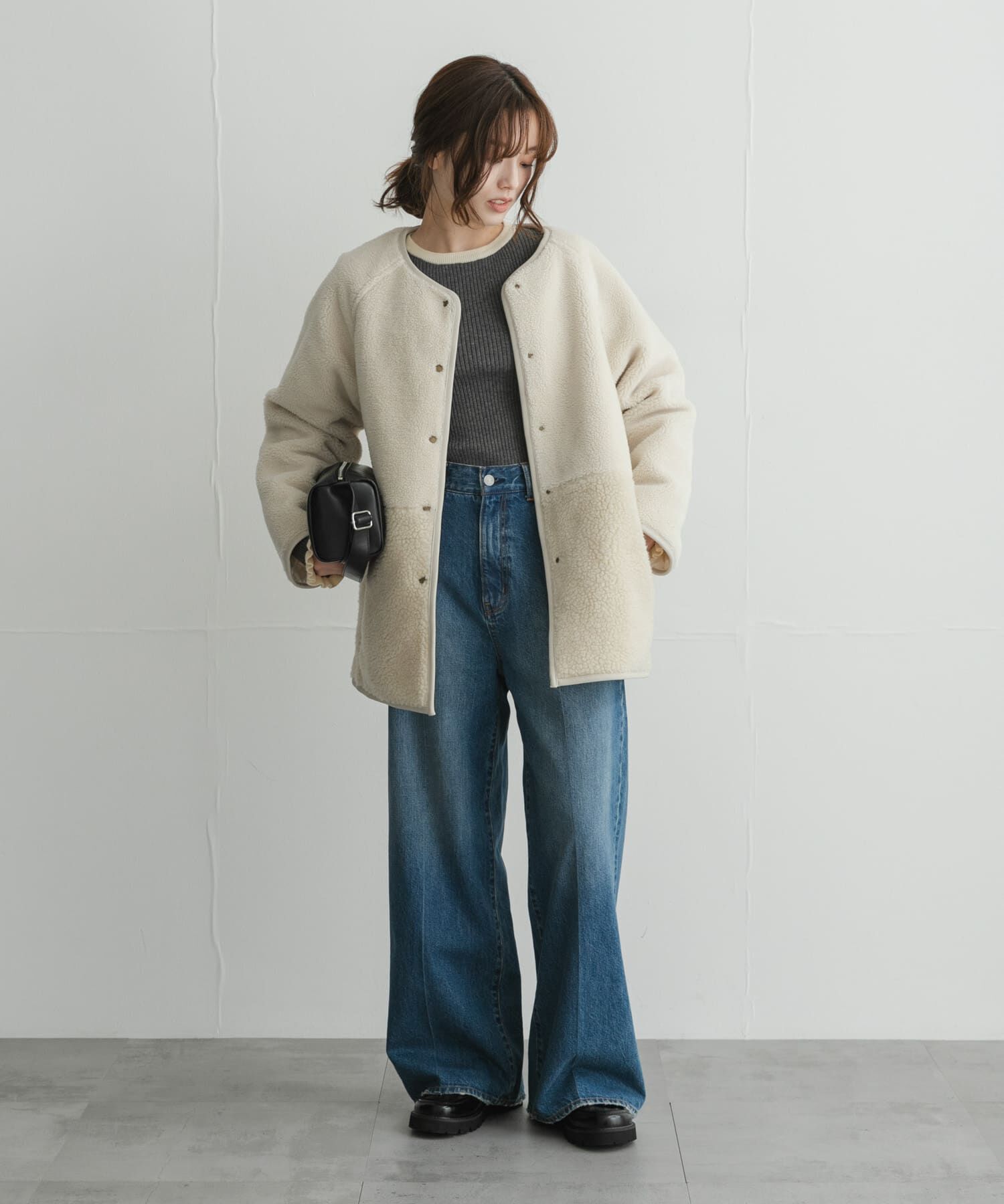 Sonny Label 「リバーシブルボア撥水キルティングコート」|ダウン|