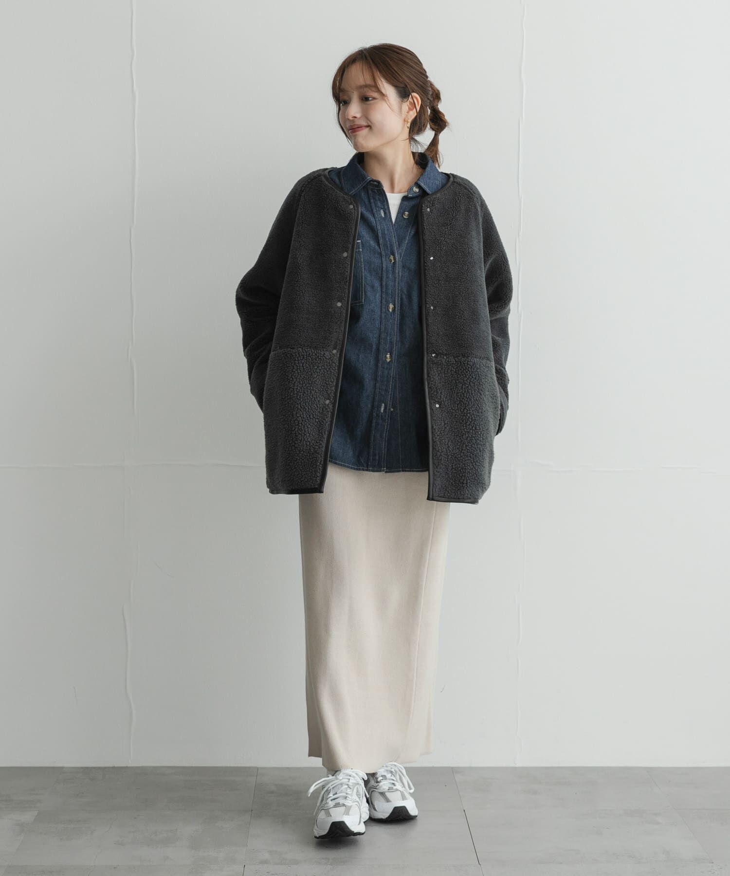 Sonny Label 「リバーシブルボア撥水キルティングコート」|ダウン|