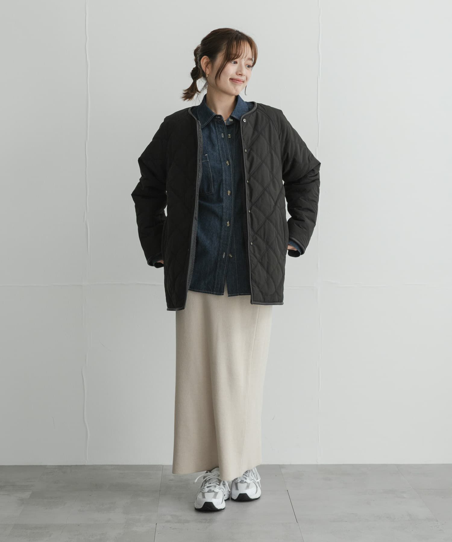 Sonny Label 「リバーシブルボア撥水キルティングコート」|ダウン|
