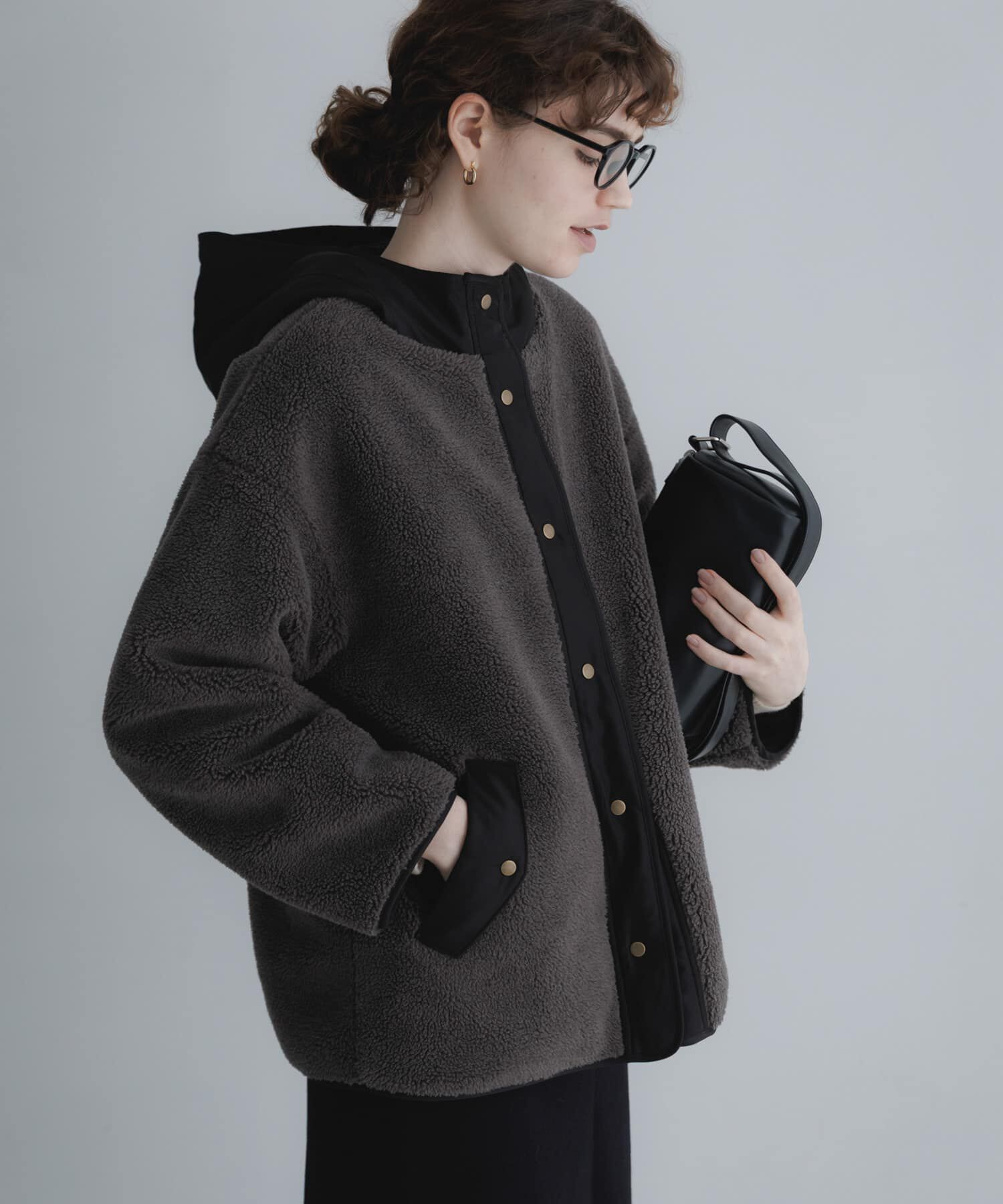 Sonny Label 「リバーシブルボア撥水ショートコート」|ダウン|
