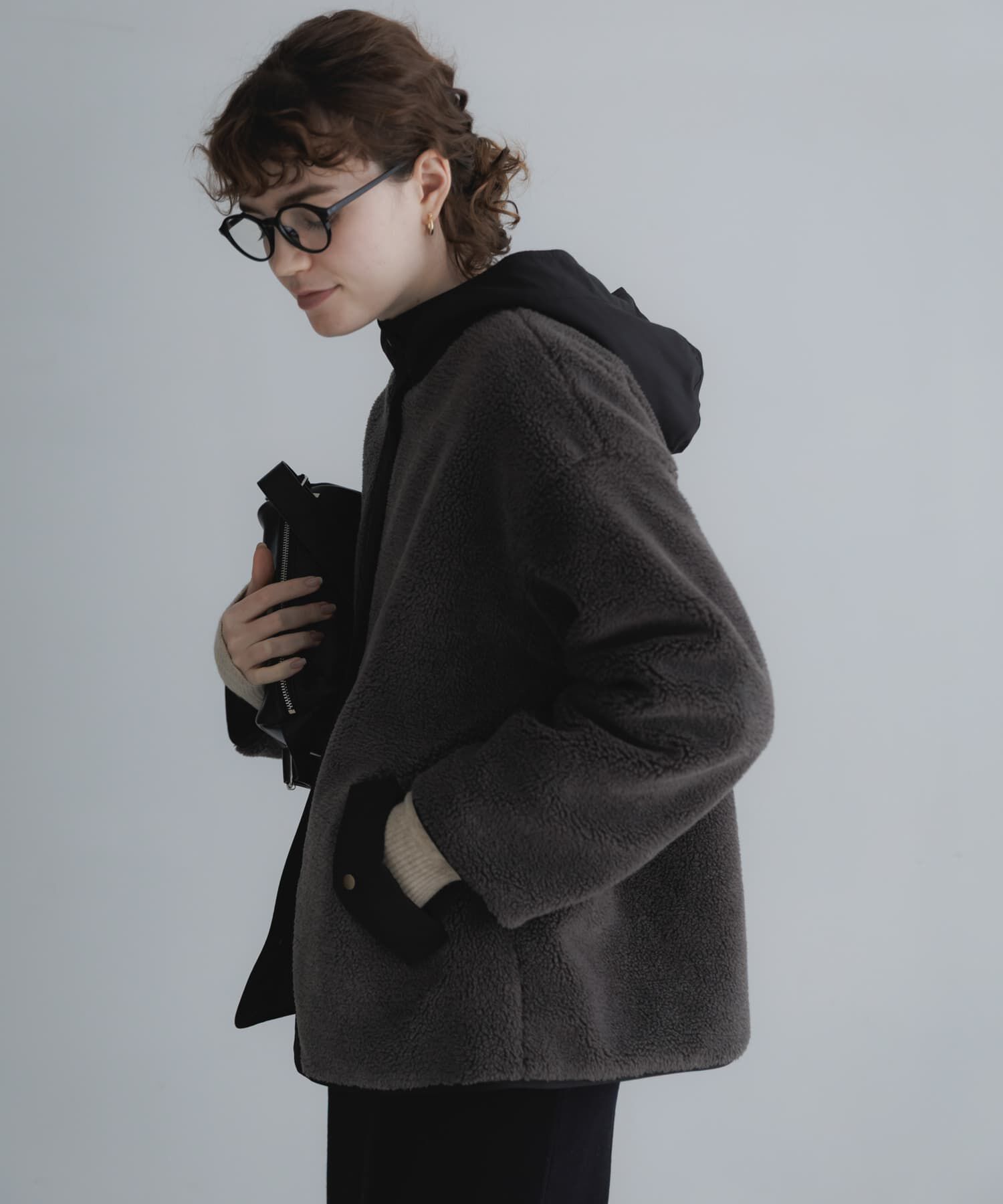 Sonny Label 「リバーシブルボア撥水ショートコート」|ダウン|