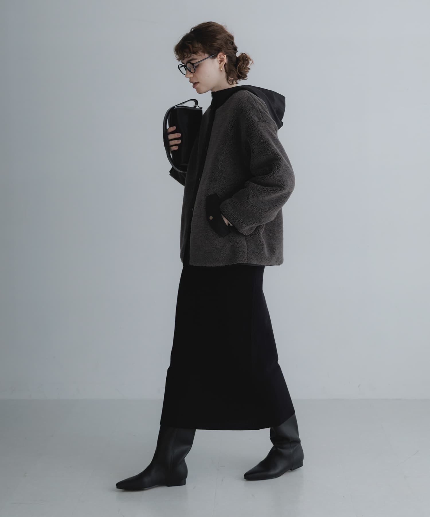 Sonny Label 「リバーシブルボア撥水ショートコート」|ダウン|