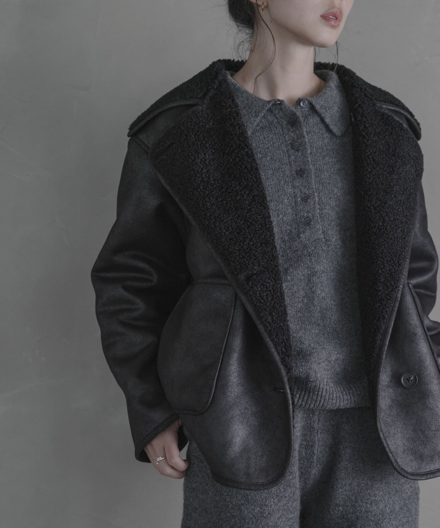 Sonny Label 「リバーシブルフェイクムートンボアコート」|その他|