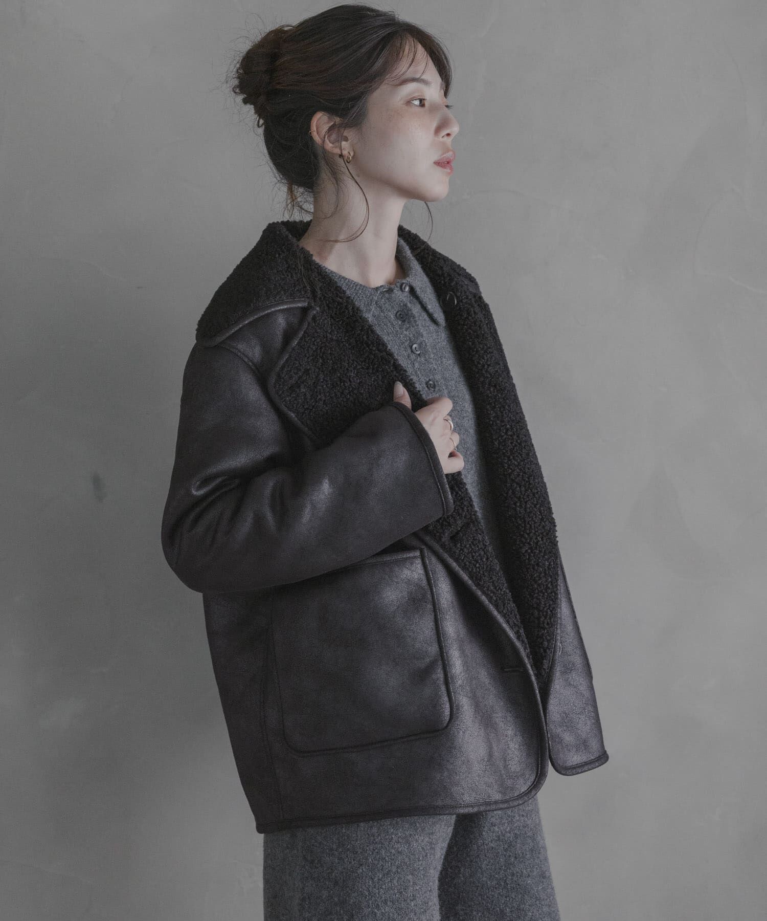 Sonny Label 「リバーシブルフェイクムートンボアコート」|その他|