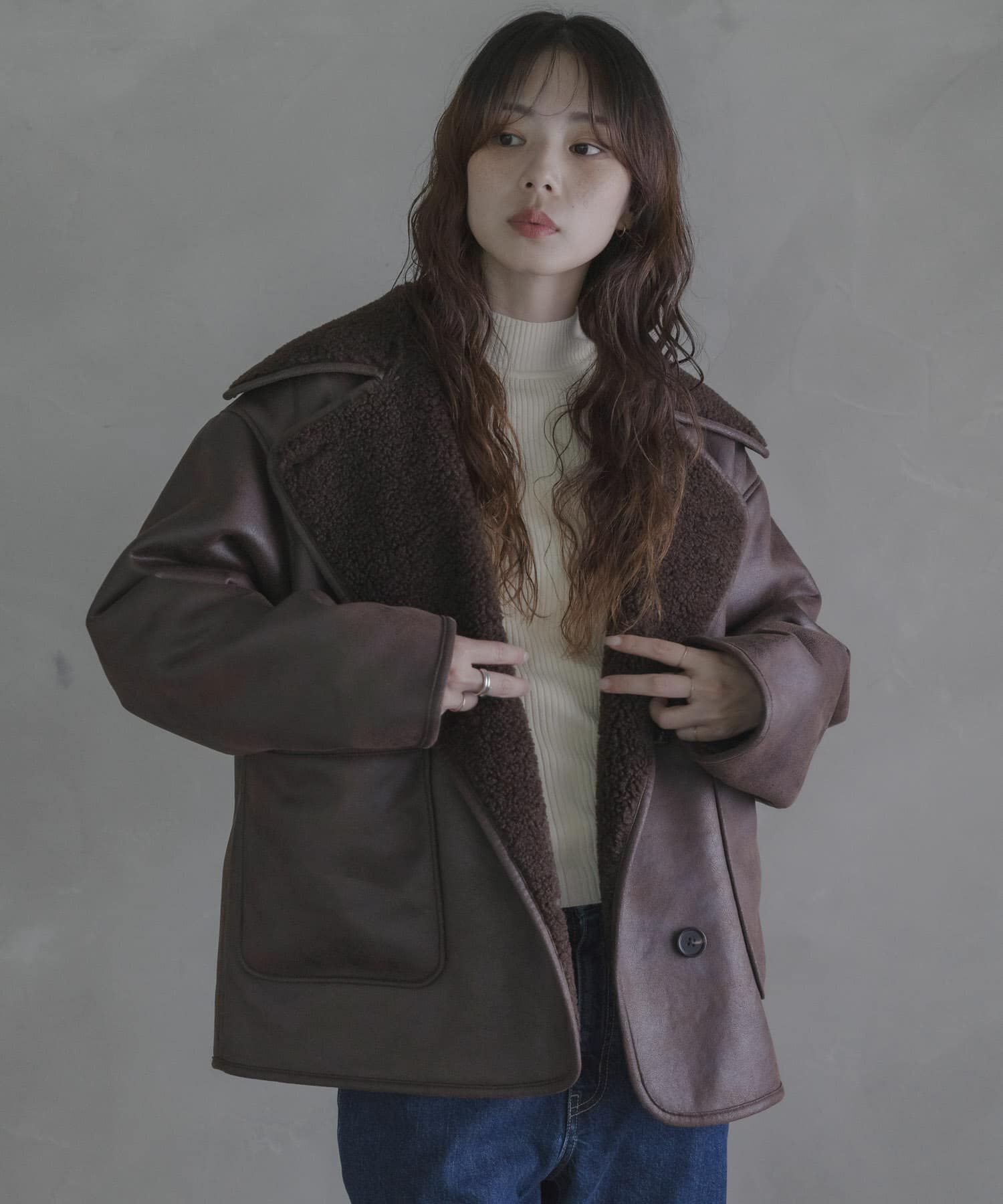 Sonny Label 「リバーシブルフェイクムートンボアコート」|その他|