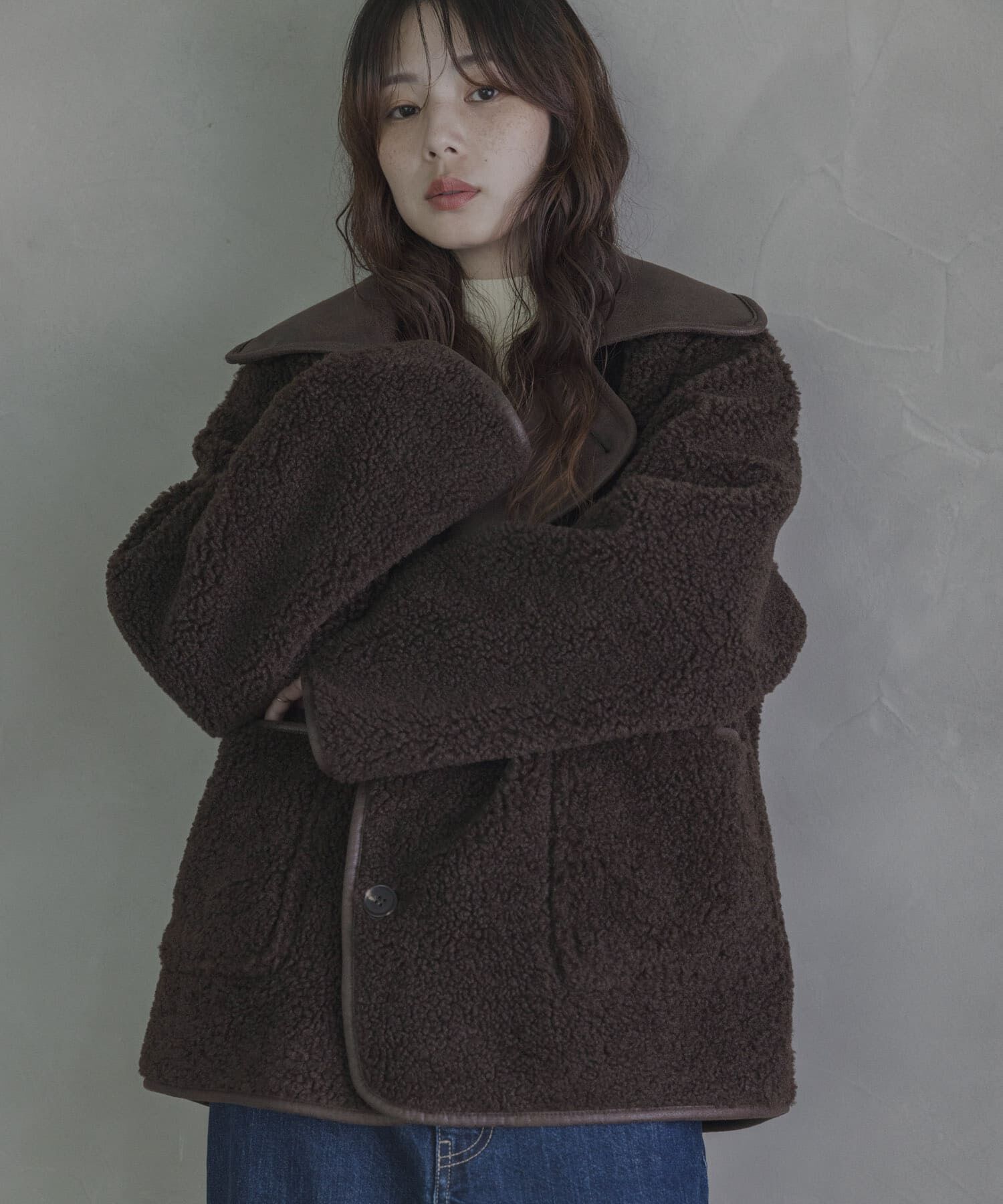 Sonny Label 「リバーシブルフェイクムートンボアコート」|その他|