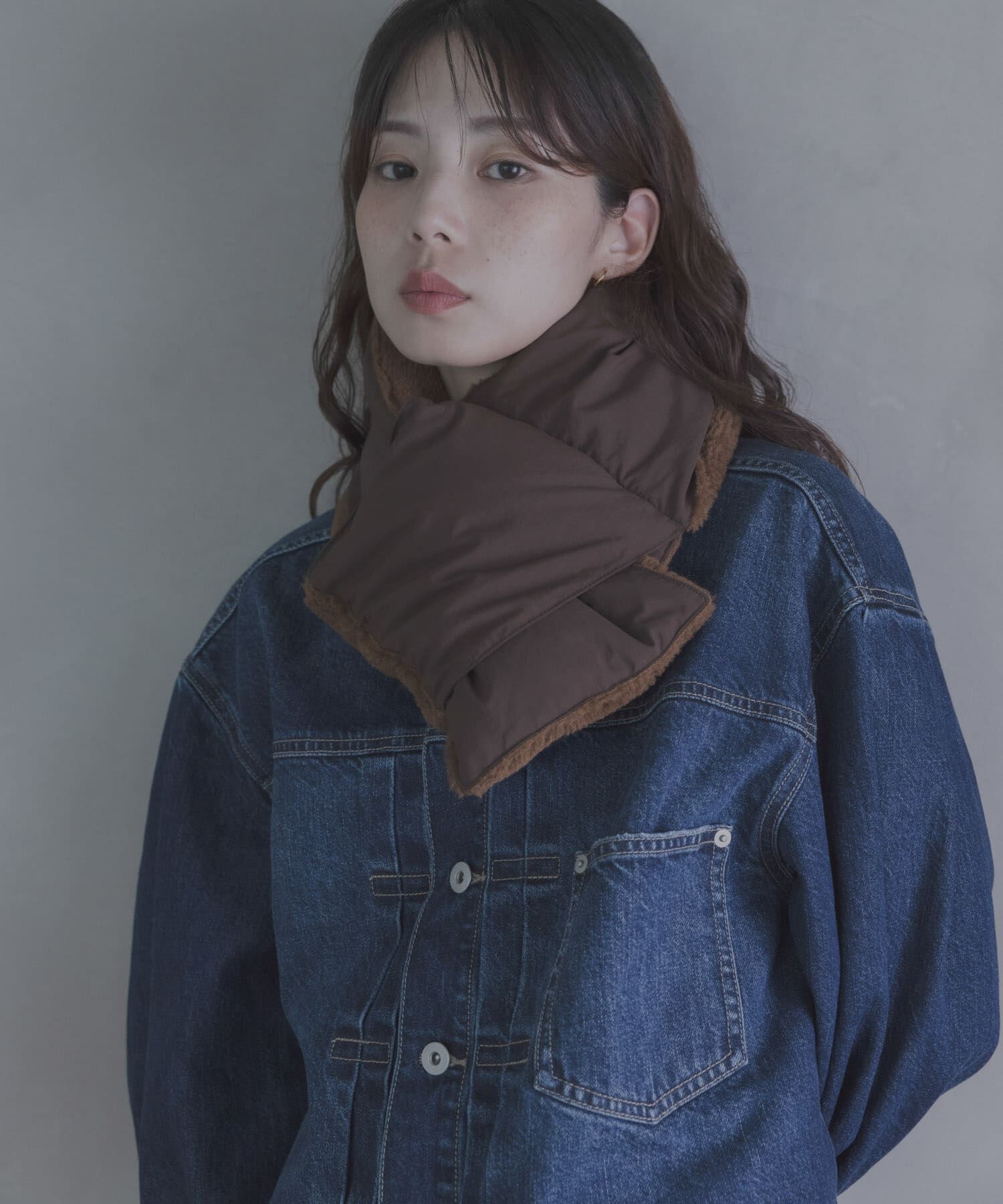 Sonny Label 「リバーシブルダウンマフラー」|マフラー|
