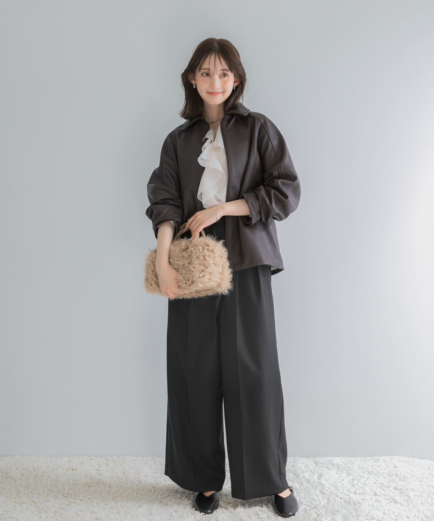 URBAN RESEARCH ROSSO「シープレザーzipブルゾン」|その他|