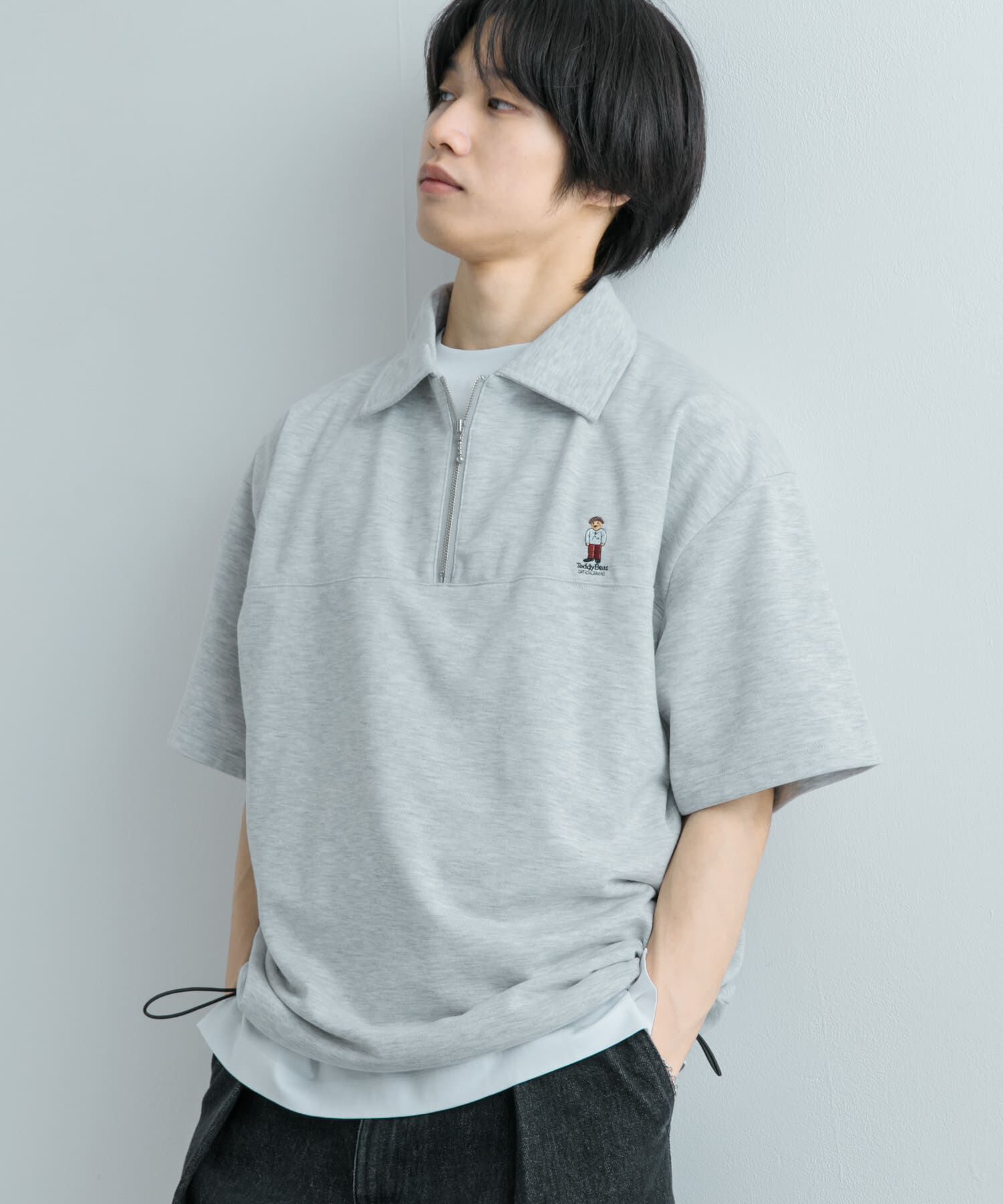 SENSE OF PLACE by URBAN RESEARCH「『別注』TeddyBear&times;SENSE OF PLACE　テディベアハーフZIPスウェット」|スウェット・ジャージ|
