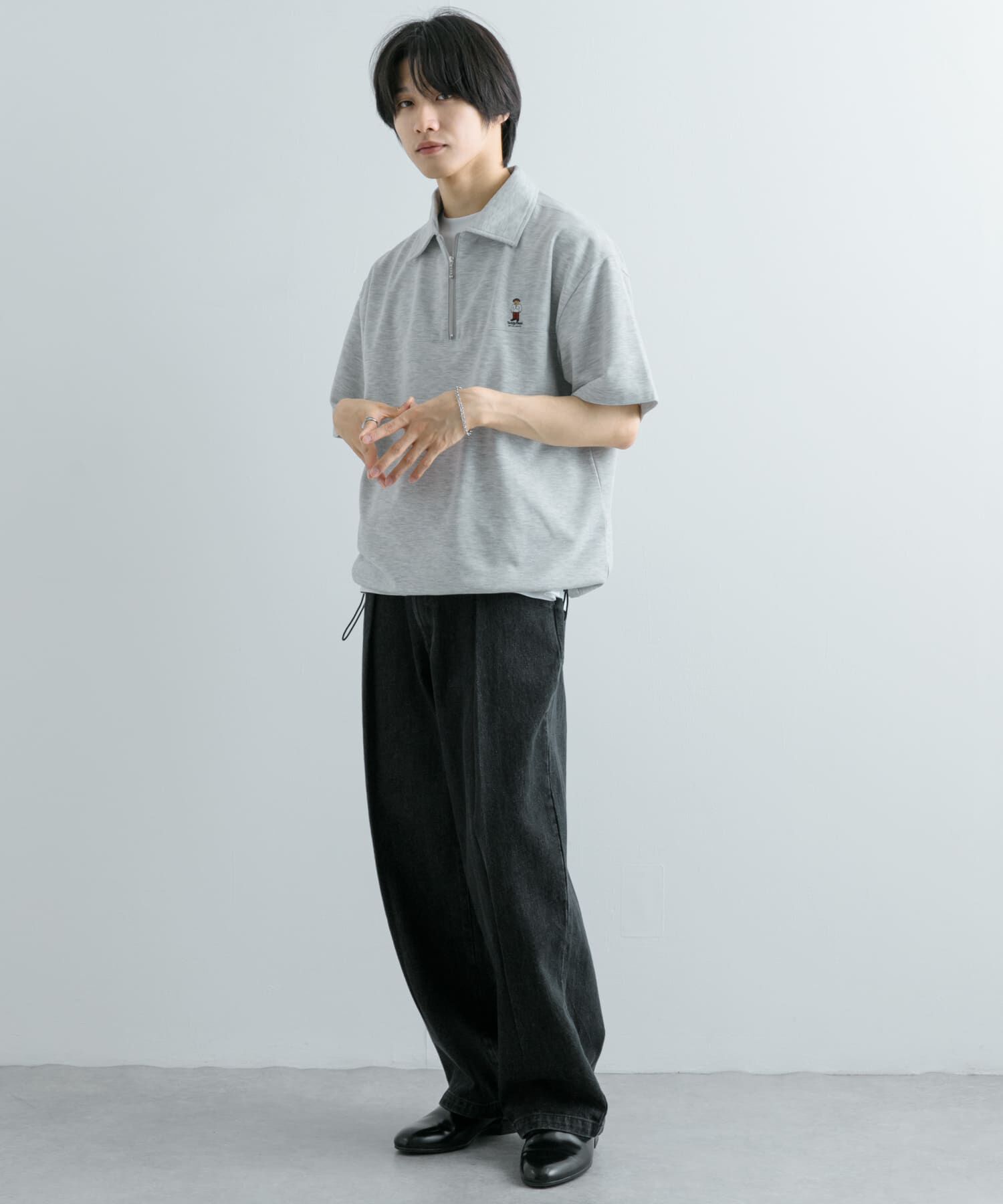 SENSE OF PLACE by URBAN RESEARCH「『別注』TeddyBear&times;SENSE OF PLACE　テディベアハーフZIPスウェット」|スウェット・ジャージ|