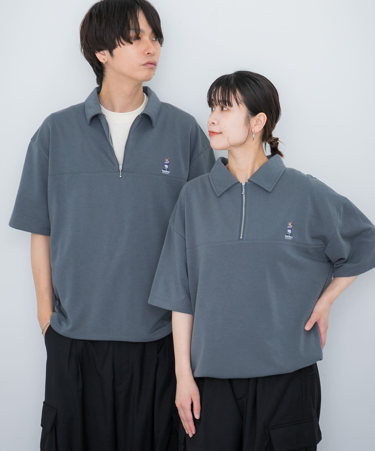 SENSE OF PLACE by URBAN RESEARCH「『別注』TeddyBear&times;SENSE OF PLACE　テディベアハーフZIPスウェット」|スウェット・ジャージ|