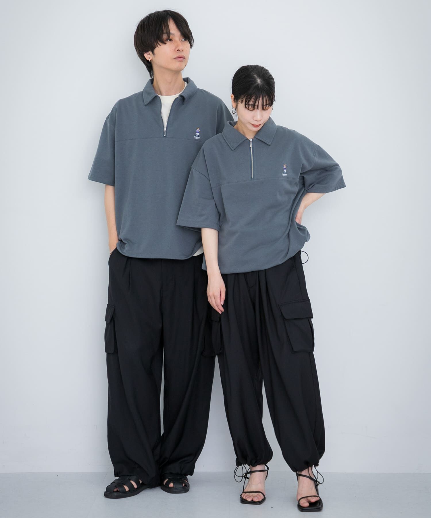 SENSE OF PLACE by URBAN RESEARCH「『別注』TeddyBear&times;SENSE OF PLACE　テディベアハーフZIPスウェット」|スウェット・ジャージ|