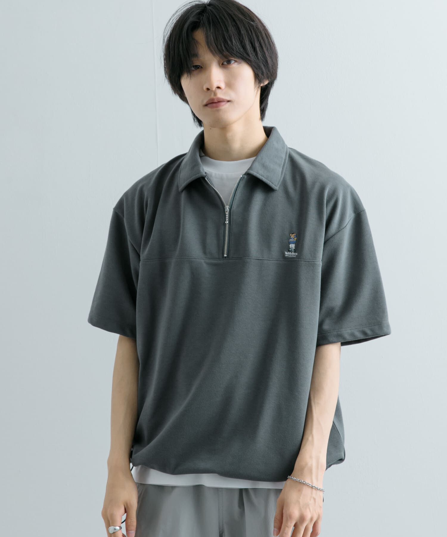 SENSE OF PLACE by URBAN RESEARCH「『別注』TeddyBear&times;SENSE OF PLACE　テディベアハーフZIPスウェット」|スウェット・ジャージ|