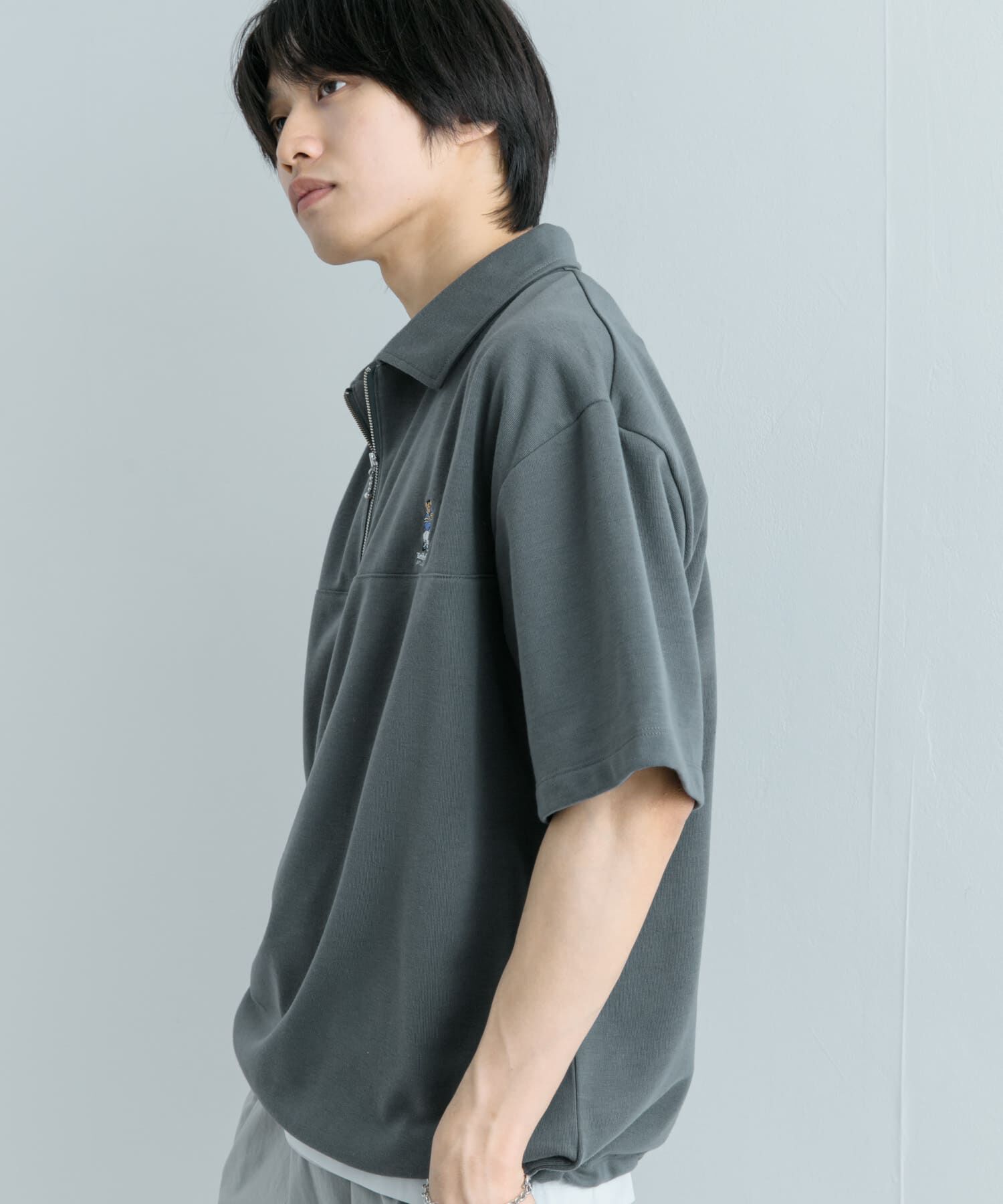 SENSE OF PLACE by URBAN RESEARCH「『別注』TeddyBear&times;SENSE OF PLACE　テディベアハーフZIPスウェット」|スウェット・ジャージ|