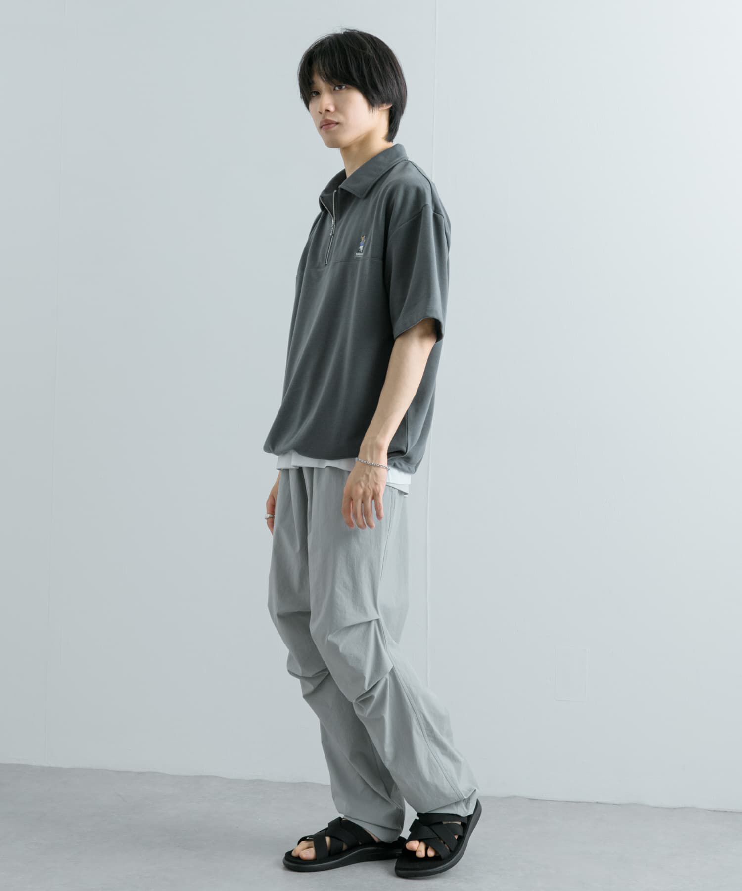 SENSE OF PLACE by URBAN RESEARCH「『別注』TeddyBear&times;SENSE OF PLACE　テディベアハーフZIPスウェット」|スウェット・ジャージ|
