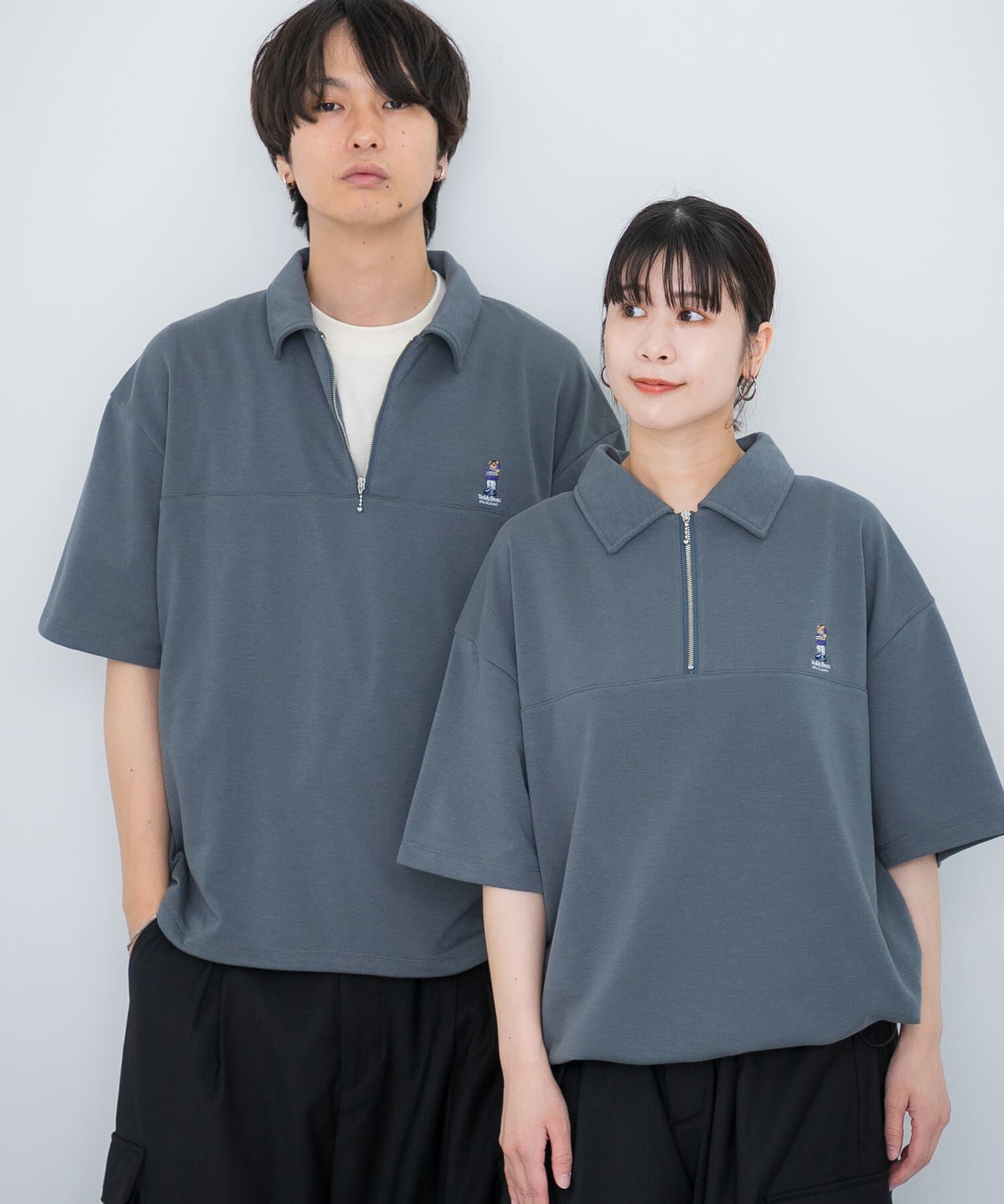 SENSE OF PLACE by URBAN RESEARCH「『別注』TeddyBear&times;SENSE OF PLACE　テディベアハーフZIPスウェット」|スウェット・ジャージ|