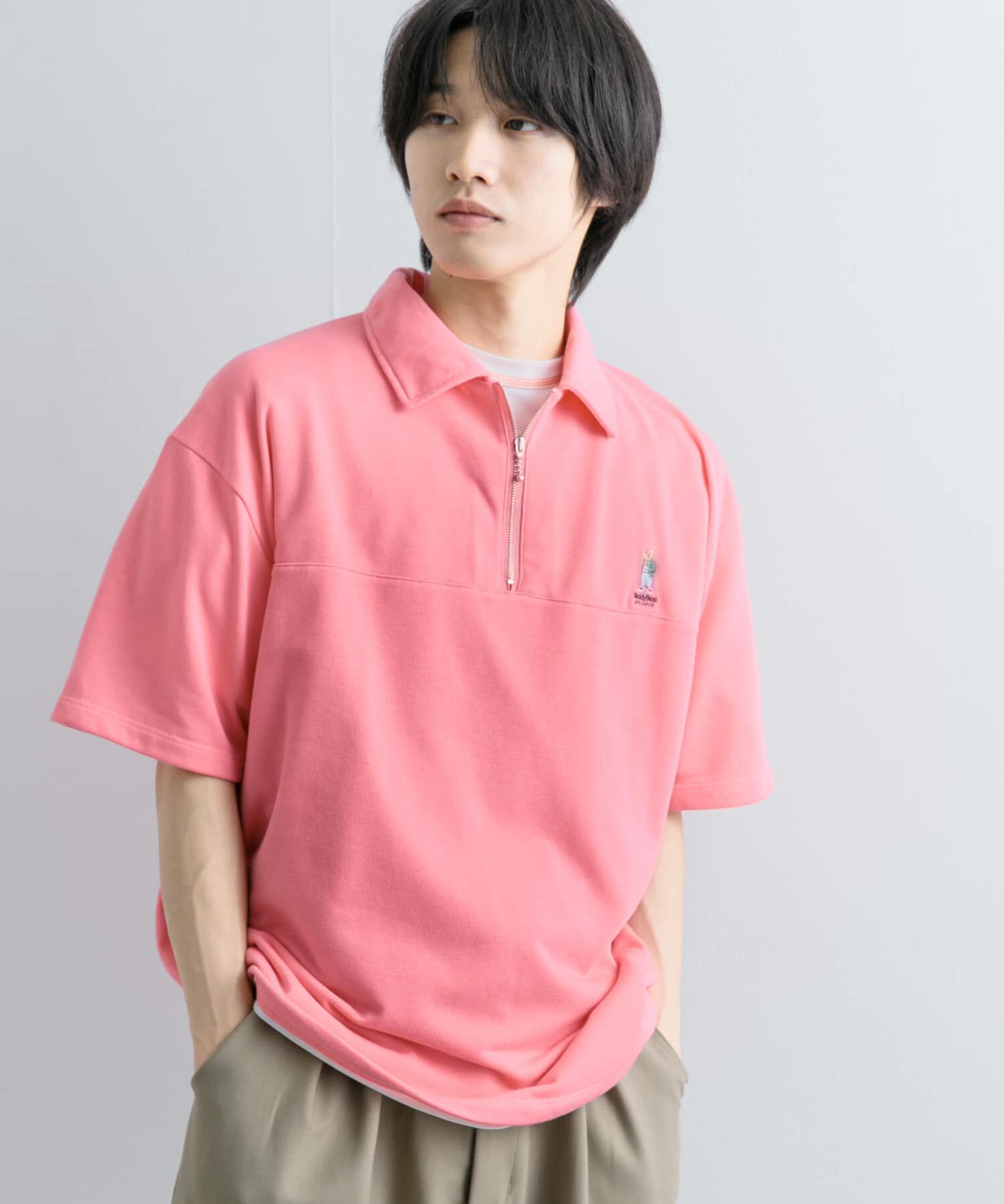 SENSE OF PLACE by URBAN RESEARCH「『別注』TeddyBear&times;SENSE OF PLACE　テディベアハーフZIPスウェット」|スウェット・ジャージ|