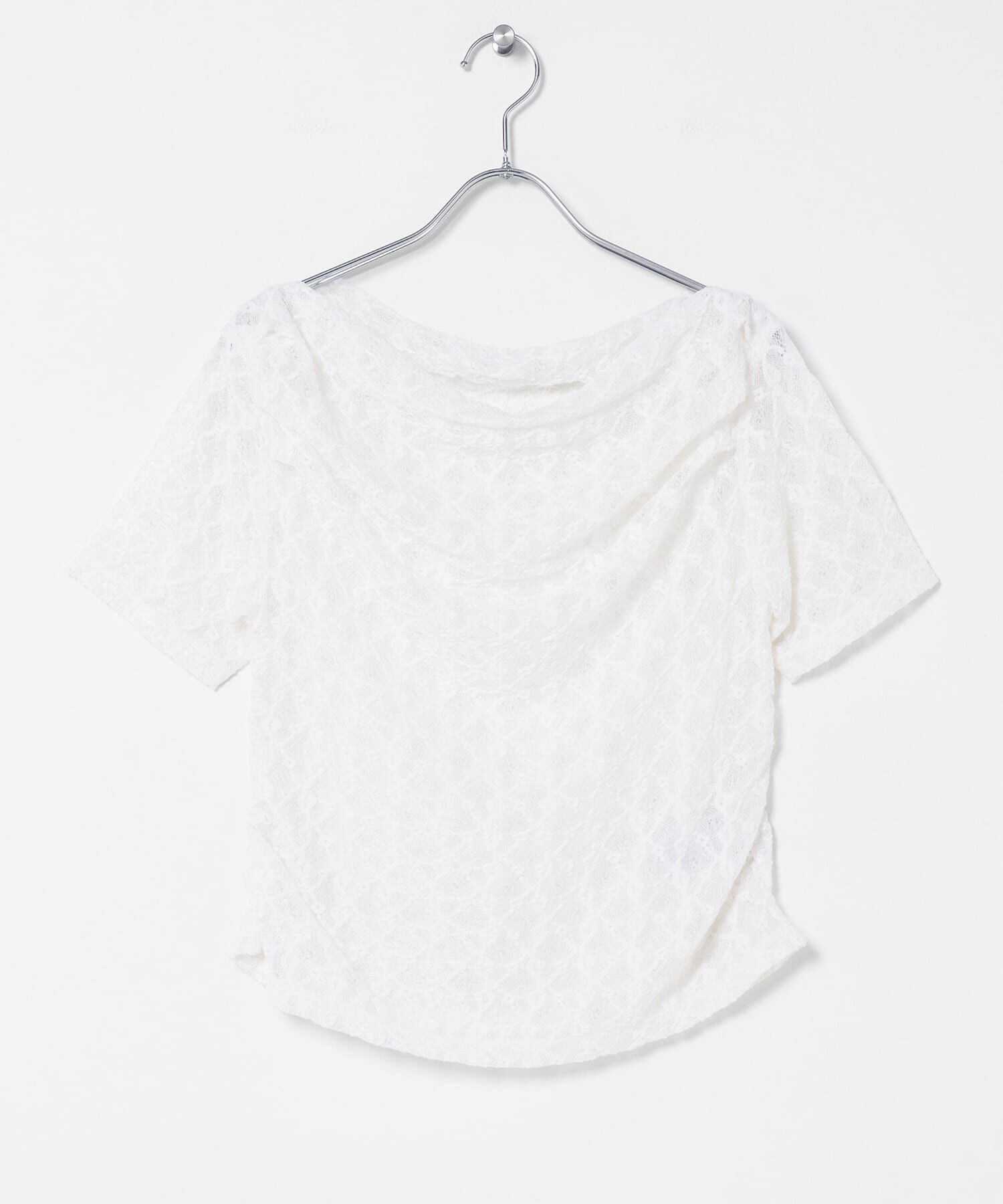 SENSE OF PLACE by URBAN RESEARCH「レースドレープトップ」|Tシャツ・カットソー|