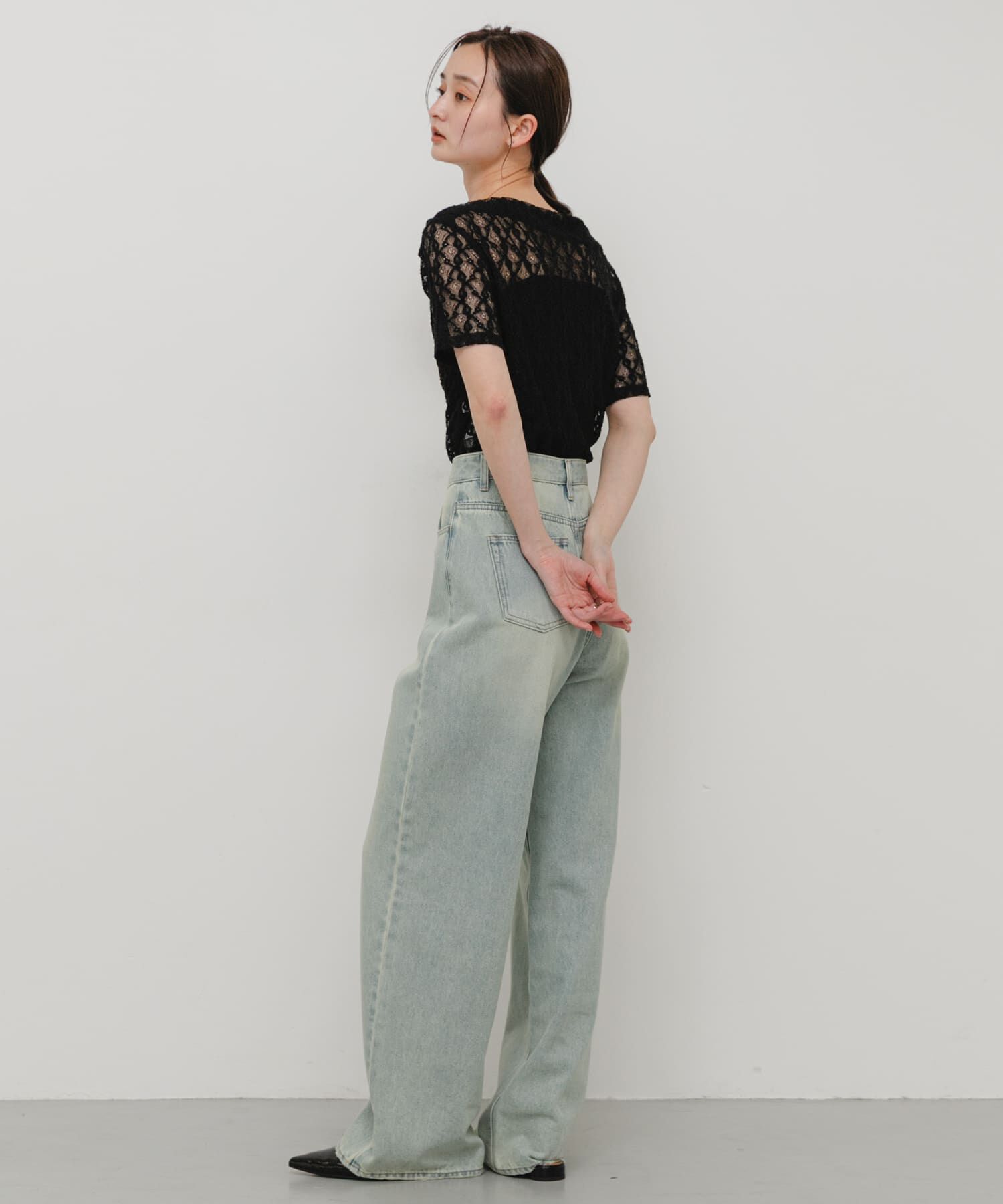 SENSE OF PLACE by URBAN RESEARCH「レースドレープトップ」|Tシャツ・カットソー|