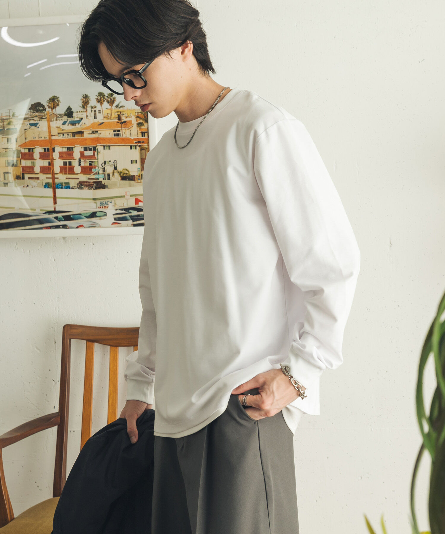 SENSE OF PLACE by URBAN RESEARCH「『イージーケア/吸水速乾』コンフォートロングTシャツ」|Tシャツ・カットソー|