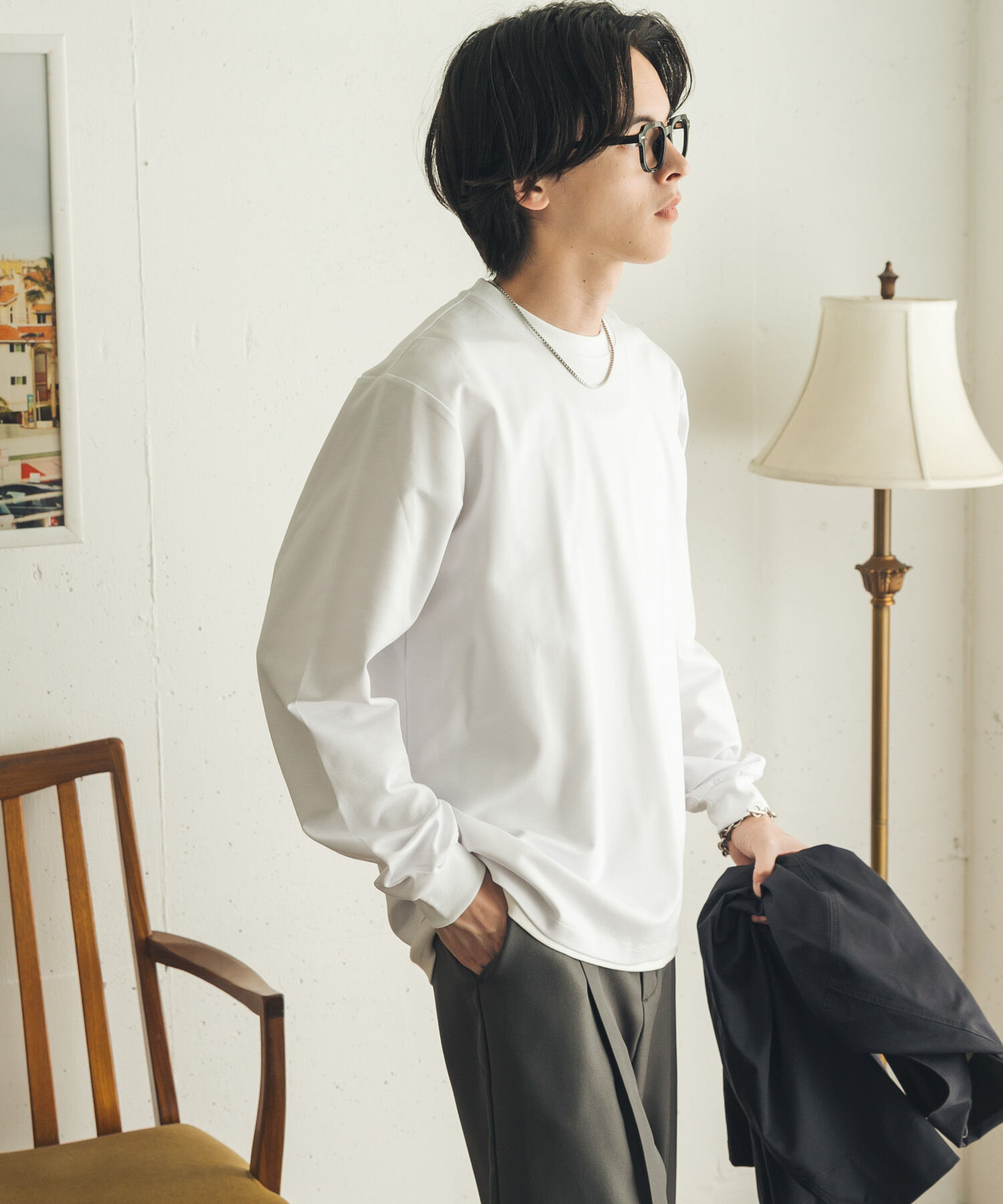 SENSE OF PLACE by URBAN RESEARCH「『イージーケア/吸水速乾』コンフォートロングTシャツ」|Tシャツ・カットソー|