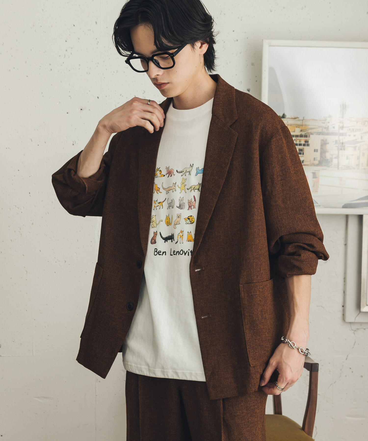 SENSE OF PLACE by URBAN RESEARCH「ライトツイードテーラードジャケット」|その他|