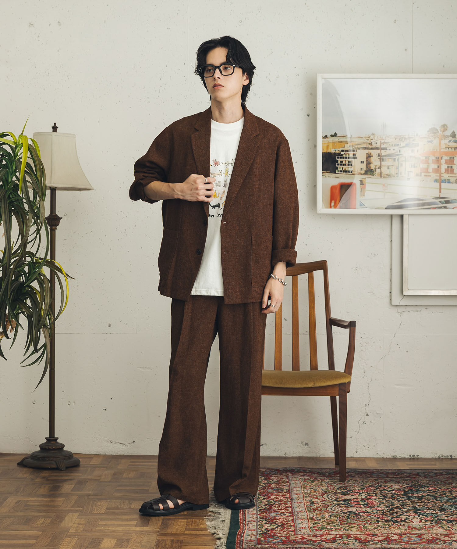 SENSE OF PLACE by URBAN RESEARCH「ライトツイードテーラードジャケット」|その他|