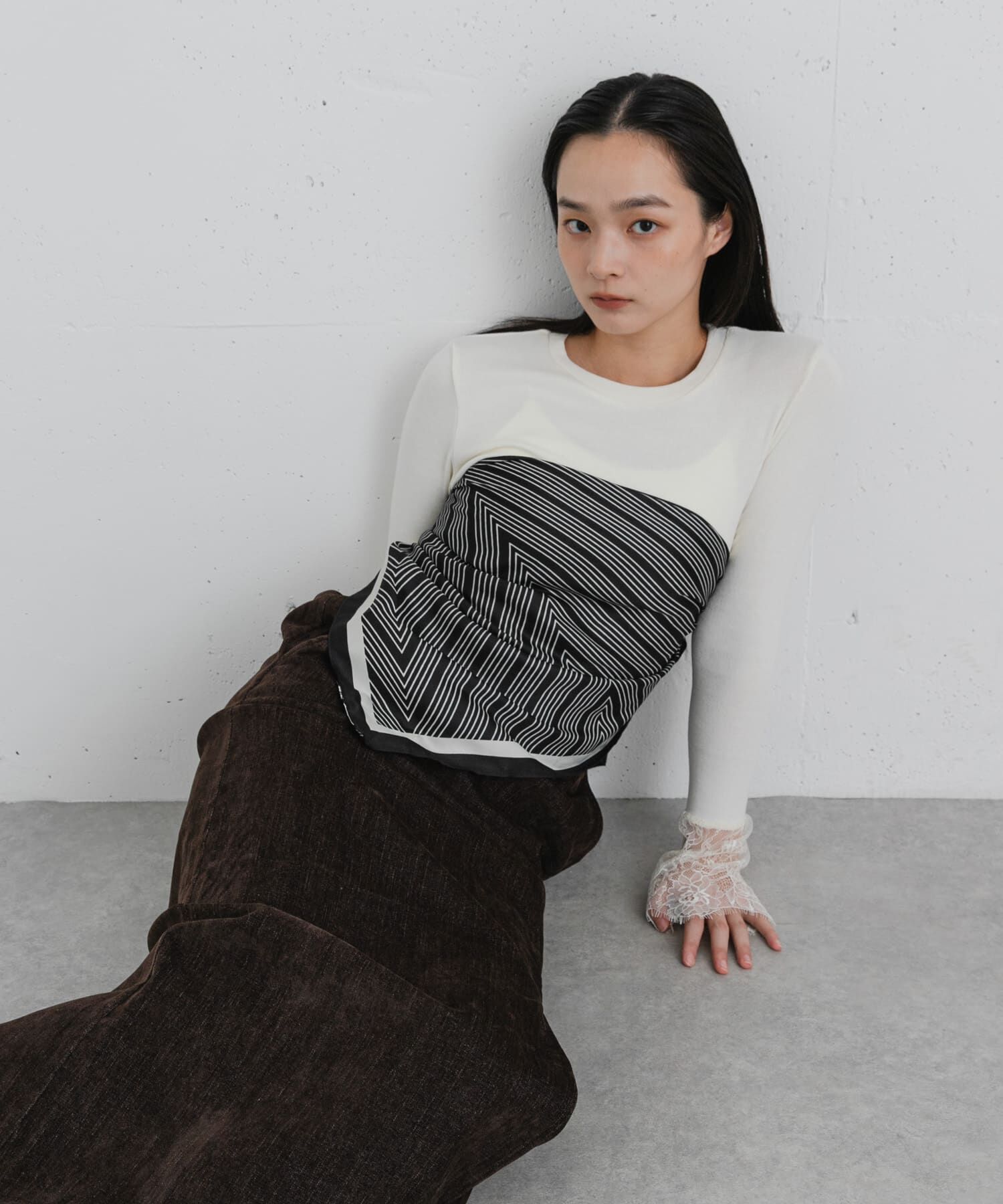 SENSE OF PLACE by URBAN RESEARCH「袖口レーストップ」|Tシャツ・カットソー|