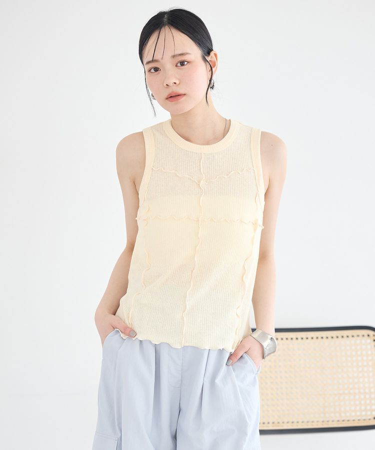 earth music&ecology「SET2点メロータンク＋カーディガン」|カーディガン|