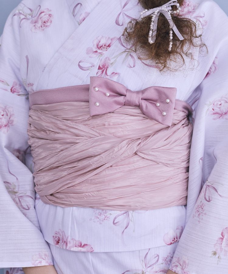 Maison de FLEUR「リボン帯揚げ」|その他|ピンク