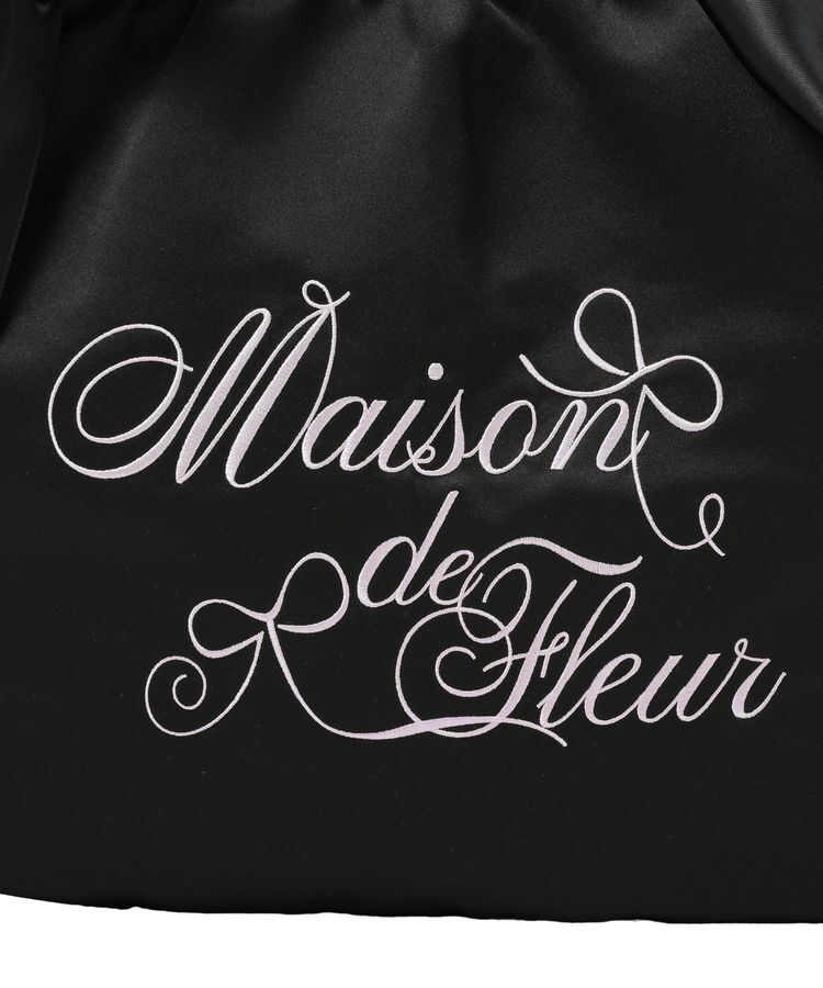 Maison de FLEUR「【WEB限定カラーあり】ローズダブルリボントート」|トートバッグ|