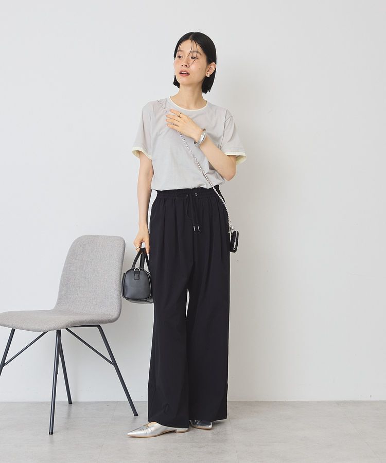AMERICAN HOLIC「配色レイヤード風シアーTシャツ」|Tシャツ・カットソー|