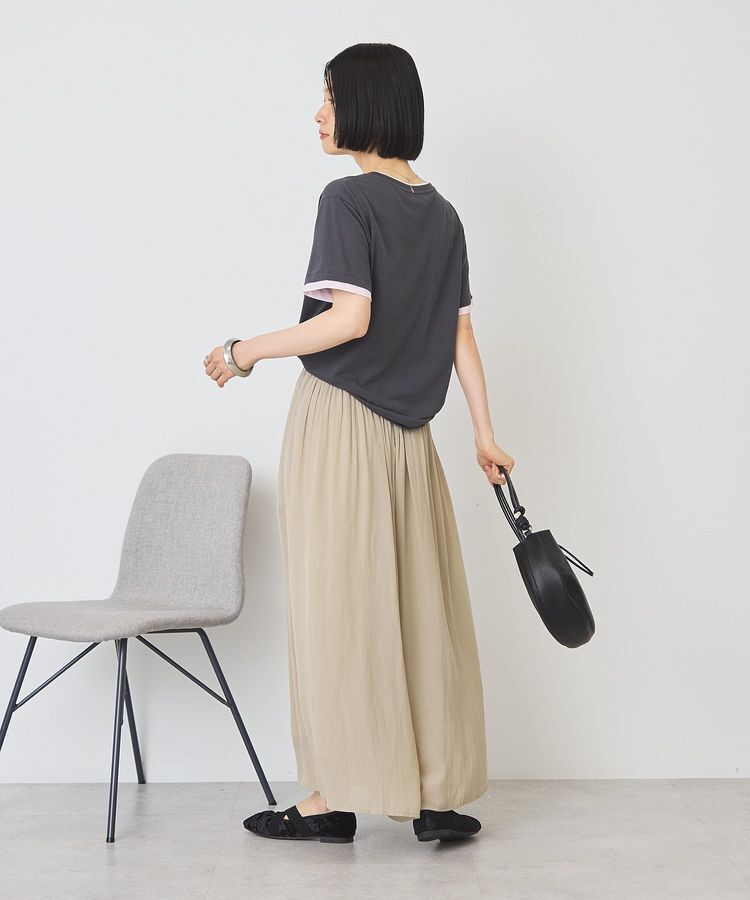 AMERICAN HOLIC「配色レイヤード風シアーTシャツ」|Tシャツ・カットソー|