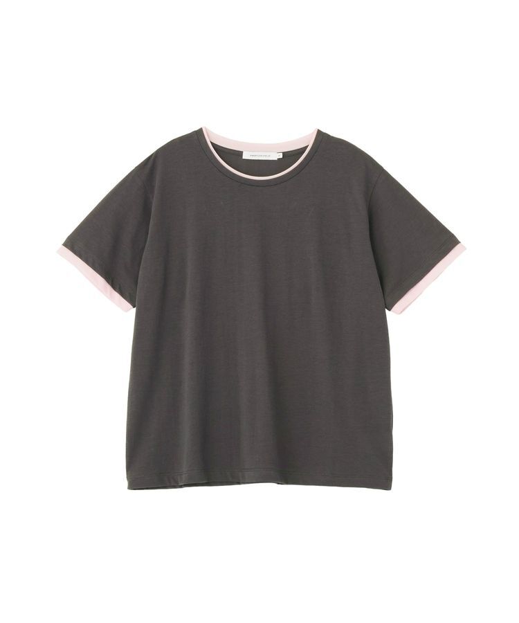 AMERICAN HOLIC「配色レイヤード風シアーTシャツ」|Tシャツ・カットソー|