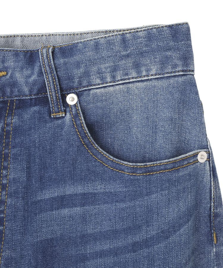 YECCA VECCA「カットオフストレッチデニムパンツ」|デニム|