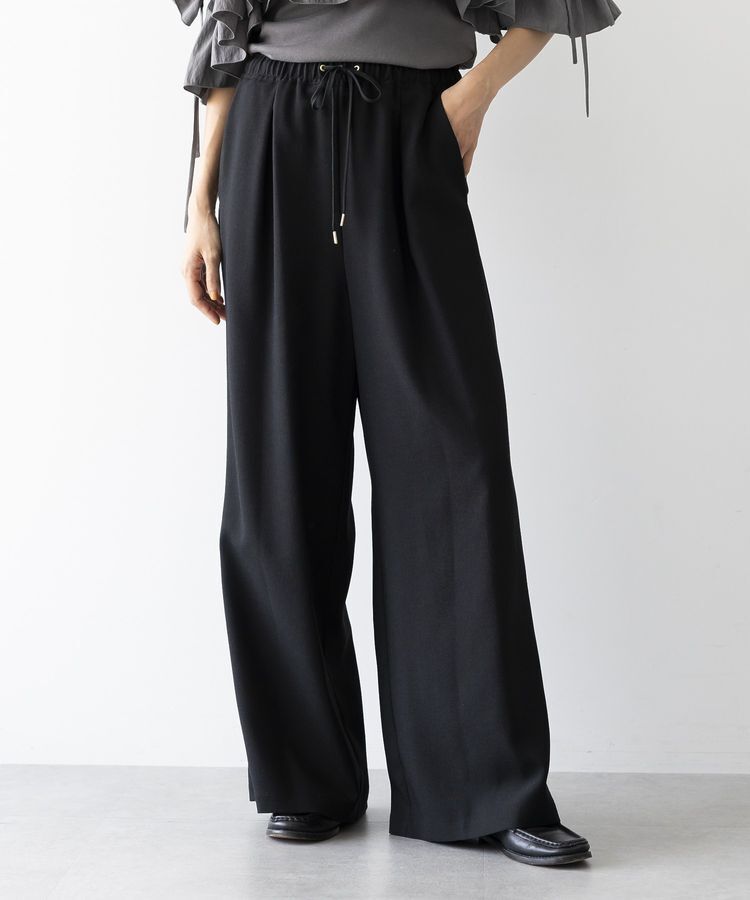 GARAGE OF GOOD CLOTHING「【日本製】リネンライクイージーパンツ」|その他|Black