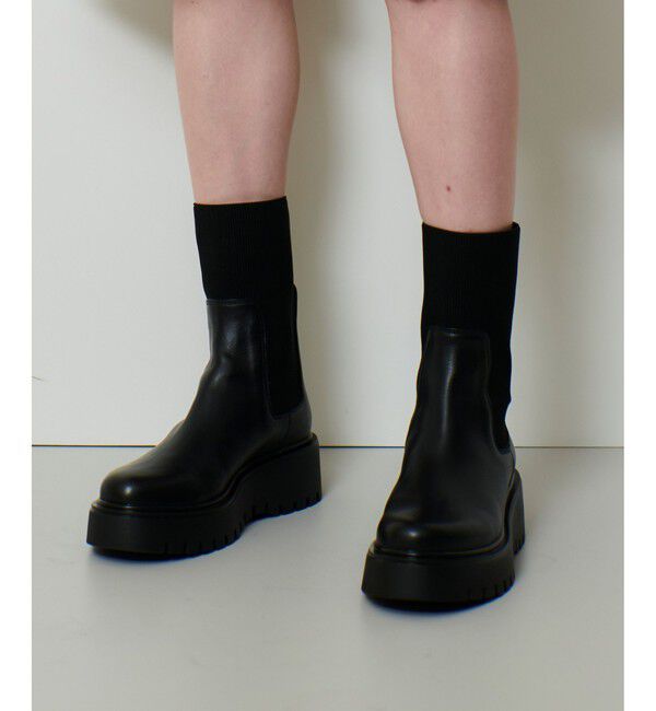 allureville「【allureville&times;CORSO ROMA 9】サイドゴアショートブーツ」|ロングブーツ|