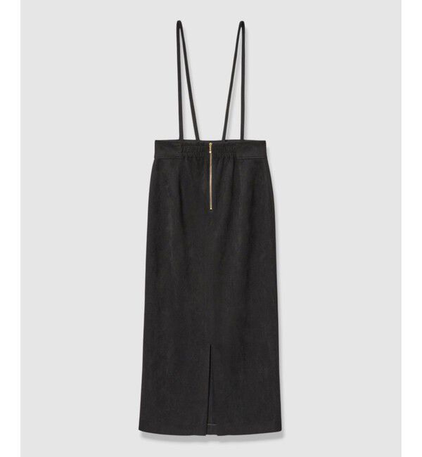 allureville「フェイクスウェードサスペンダースカート」|スカート|