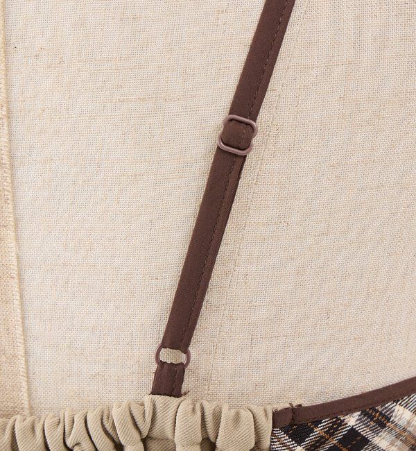  「【SMサイズ展開】アンサンブルチェックワンピース」|ワンピース|