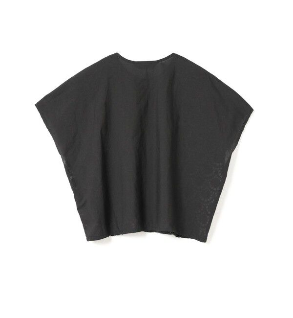 mizuiro ind「mizuiro ind レースコンビクルーネックシャツ」|シャツ・ブラウス|