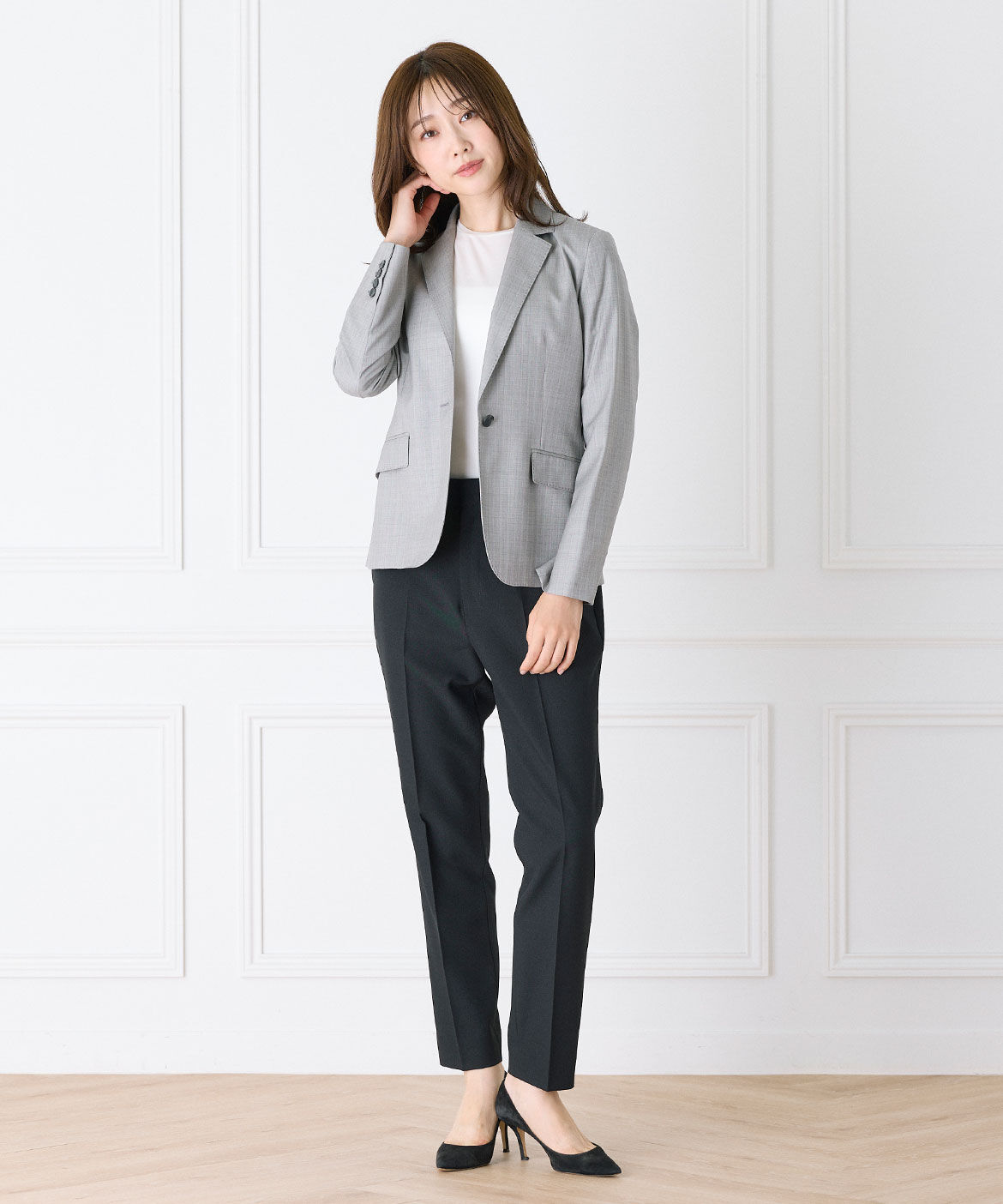 INED「シルクウールテーラードジャケット《Loro Piana》」|テーラードジャケット|