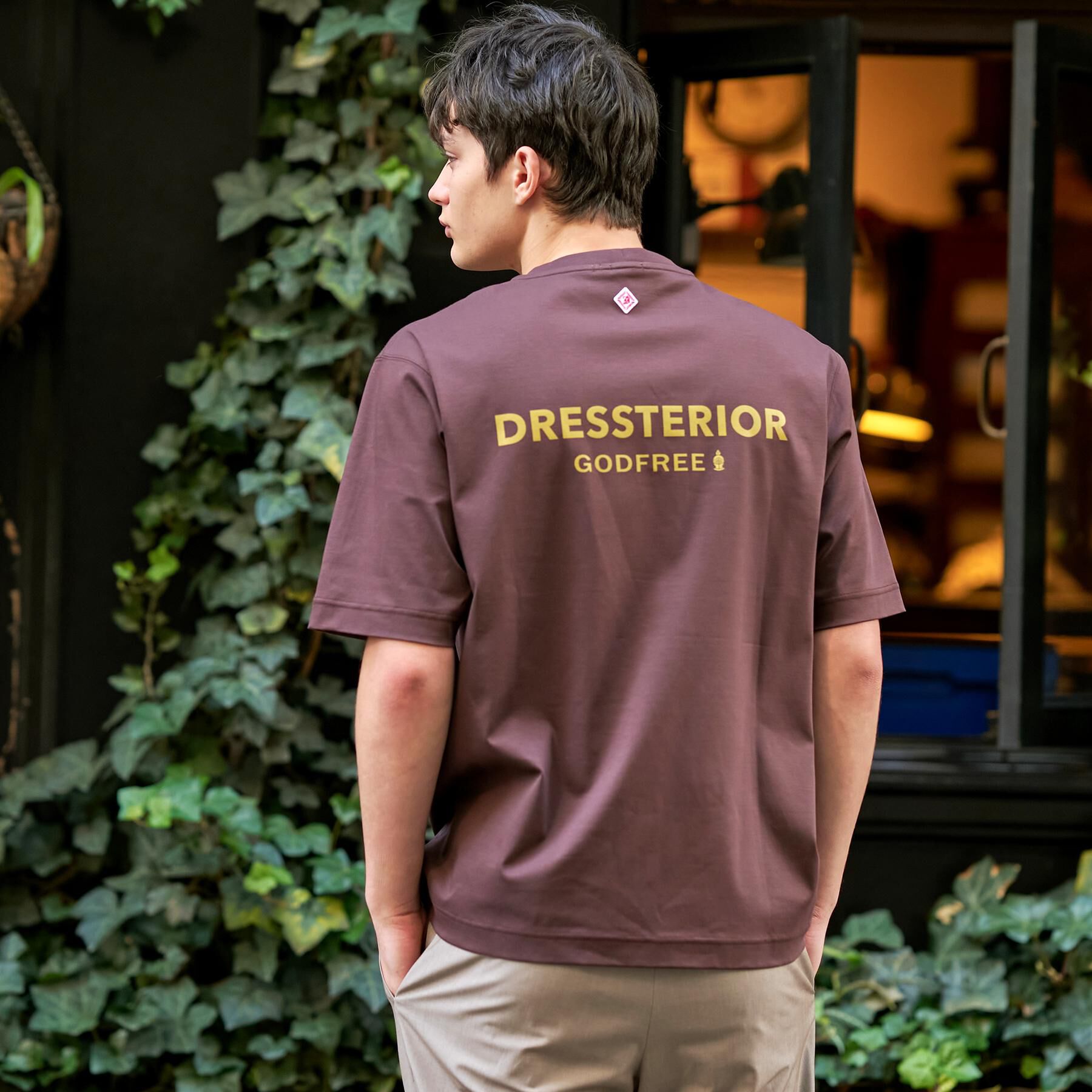 DRESSTERIOR「【接触冷感／抗菌防臭／消臭】ICE CLEAR COTTON オーバーフィットTシャツ」|Tシャツ・カットソー|
