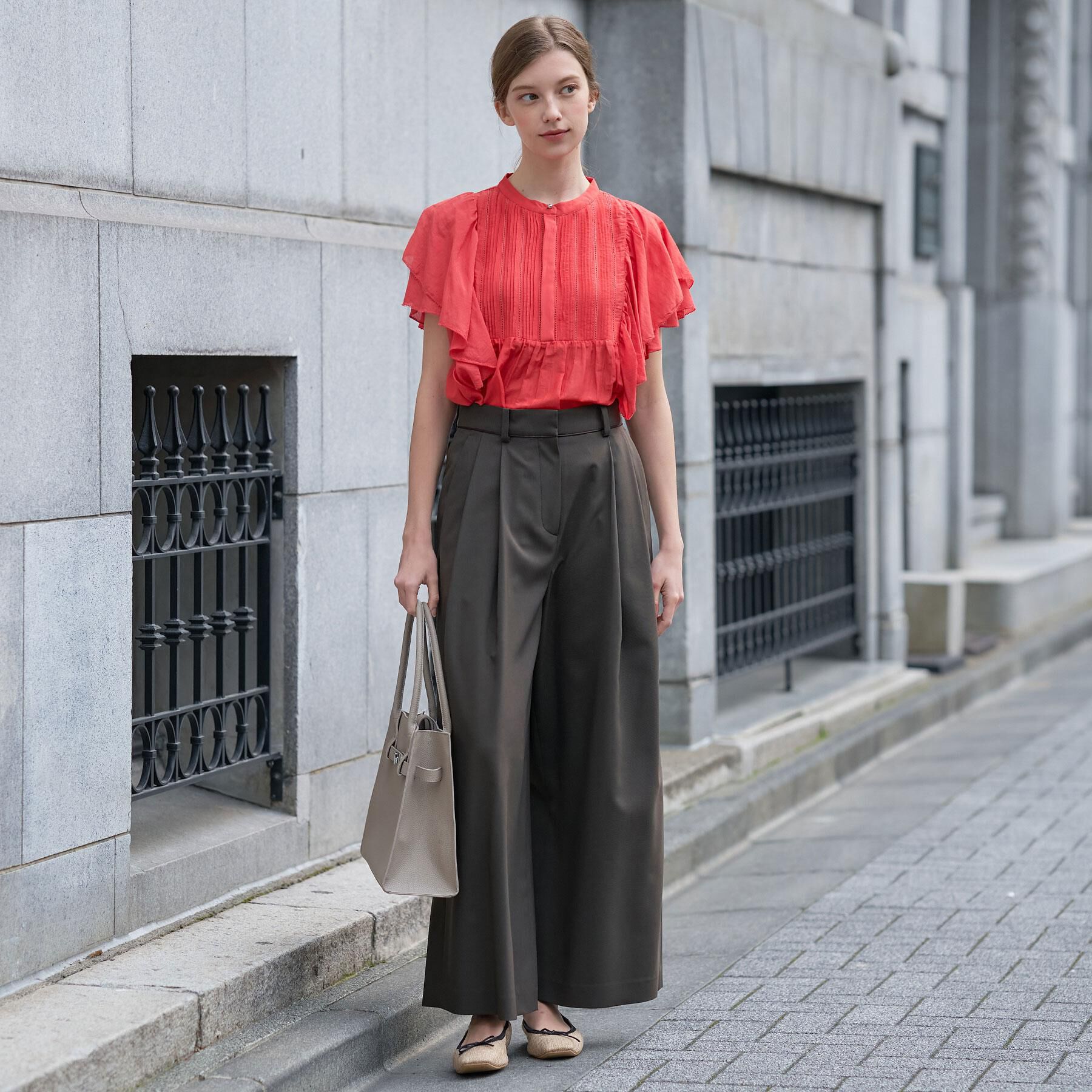 DRESSTERIOR「【接触冷感】イージーケアー クールタッチ ワイドパンツ」|その他|