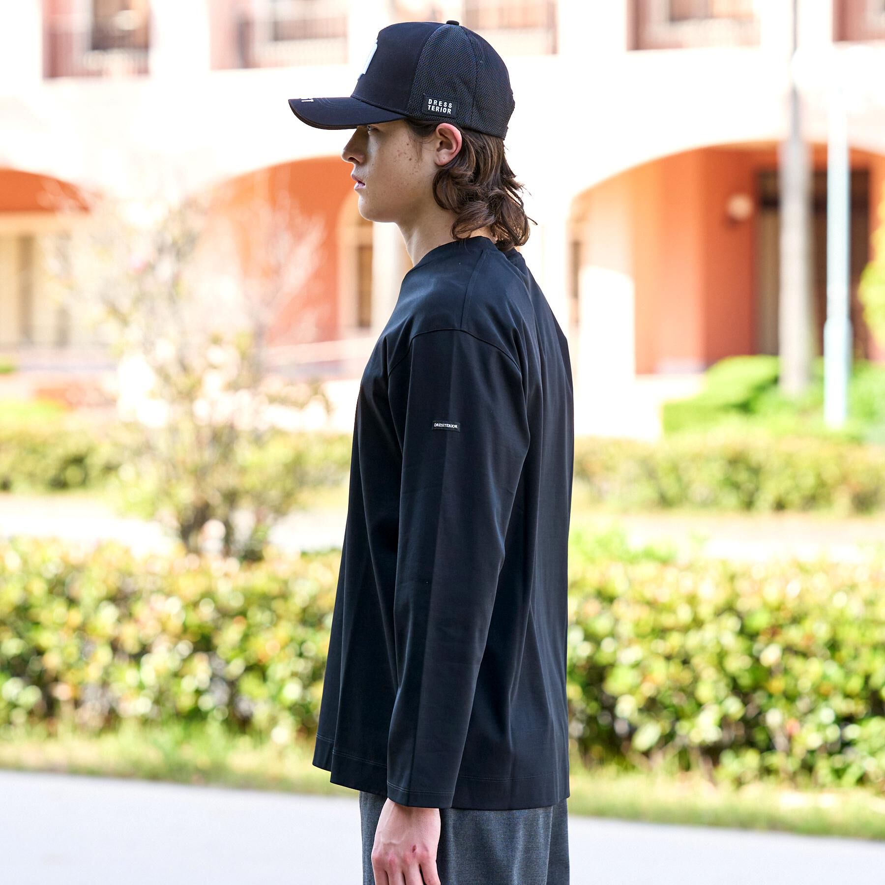 DRESSTERIOR「【接触冷感／抗菌防臭／消臭】ICE CLEAR COTTON クルーネックロンT」|Tシャツ・カットソー|